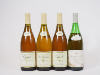 Vente aux enchères 4 BOUTEILLES : 2 CHABLIS LANVENTUREUX 2000/1 PETIT CHABLIS LAVENTUREUX