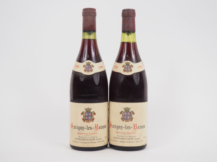 2 BOUTEILLES SAVIGNY LES BEAUNE CAMUS BRUCHON - 1980