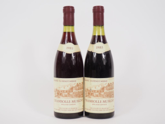 Vente aux enchères 2 BOUTEILLES CHAMBOLLE MUSIGNY DOMAINE TAUPENOT MERME - 1983