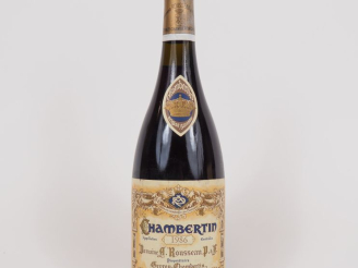 Vente aux enchères 1 BOUTEILLE CHAMBERTIN GC DOMAINE ARMAND ROUSSEAU - 1986 - 2.5 CM/ETLA