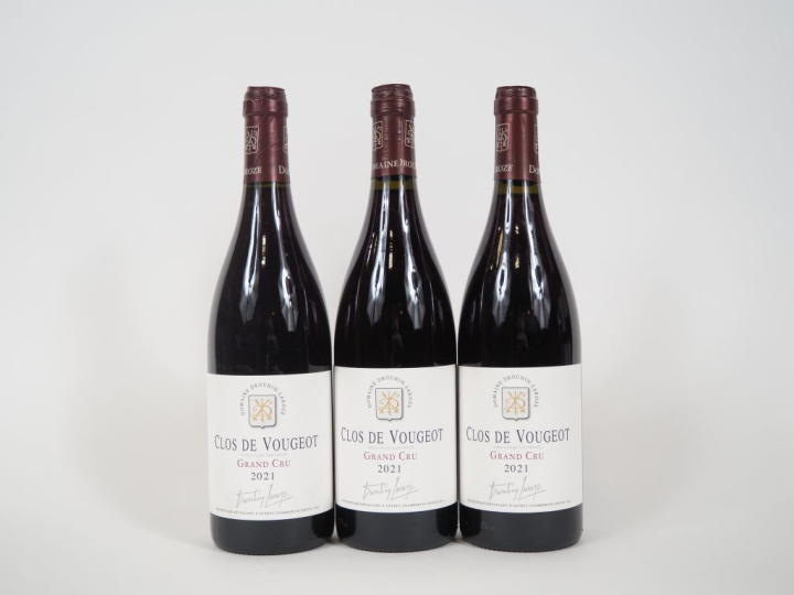3 BOUTEILLES CLOS DE VOUGEOT GC DOMAINE DROUHIN LAROZE - 2021