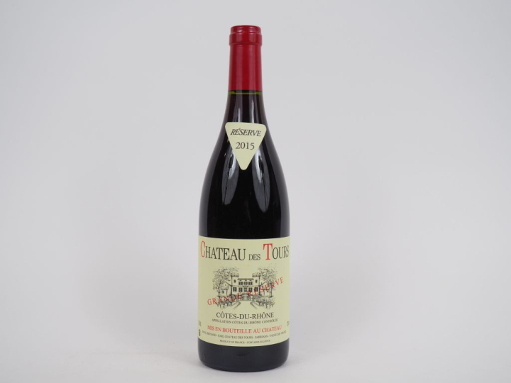 1 BOUTEILLE CHÂTEAU DES TOURS CÔTES DU RHÔNE  EMMANUEL RAYNAUD - 2015