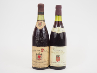Vente aux enchères 2 BOUTEILLES : 1 CHÂTEAUNEUF DU PAPE CLOS DES PAPES PAUL AVRIL 1973/1 