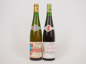 Vente aux enchères 2 BOUTEILLES : 1 CUVÉE DES COMTES D'AGUISHEIM TOKAY PINOT GRIS - 2000/