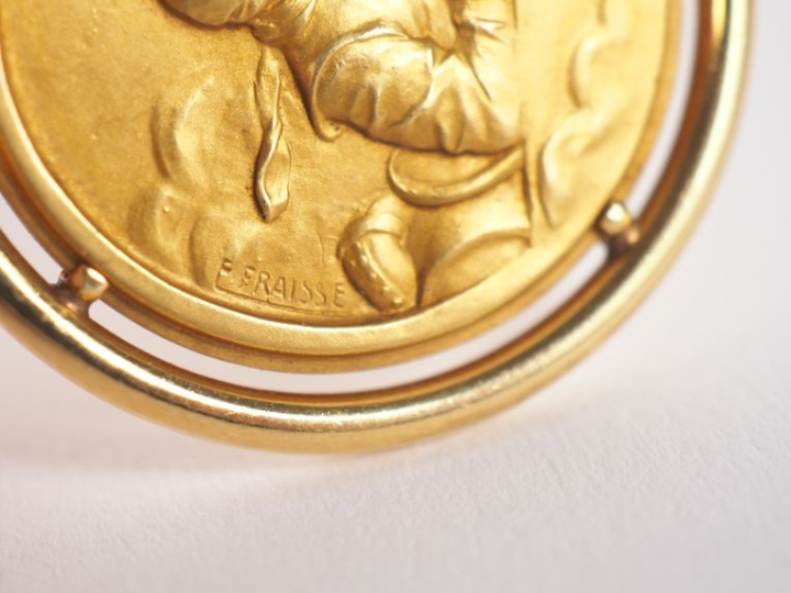 E. FRAISSE.  Médaille en or gravée "Le Comité du grand prix sportif au