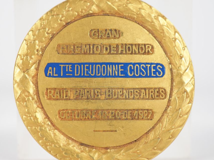 Médaille en or Aero club Argentino Buenos-Aires "Gran Premio de honor 