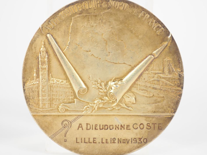 PIRON. Médaille en argent "Automobile Club du Nord de la France" à Die