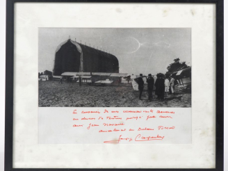 Vente aux enchères Photographie noir et blanc du boxeur aviateur Georges CARPENTIER.  Déd