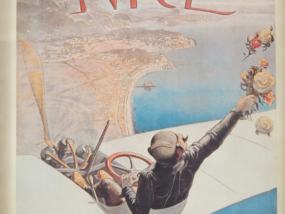 Reproduction d'affiche "Meeting d'aviation à Nice du 10 avril 1910".