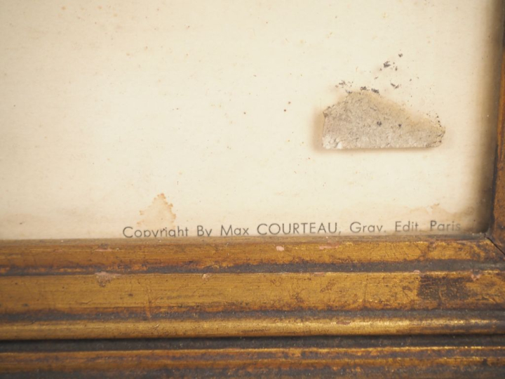 GEO HAM.  "l'avion Potez 50" Lithographie imprimée par Courteau