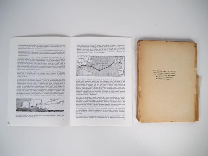 COSTES   BELLONTE. "PARIS NEW-YORK". 1 volume (état d'usage) on y join