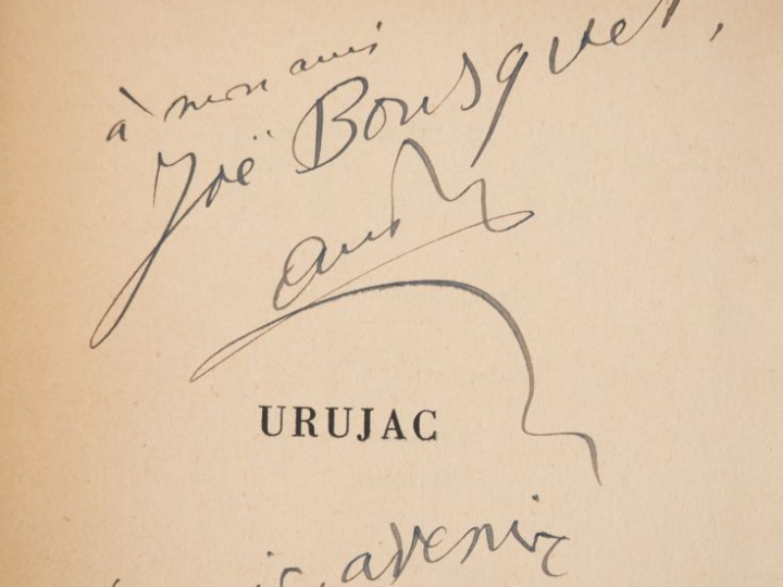 AUDIBERTI (Jacques). URUJAC. P., Gallimard, 1941. In-12 broché. Infime