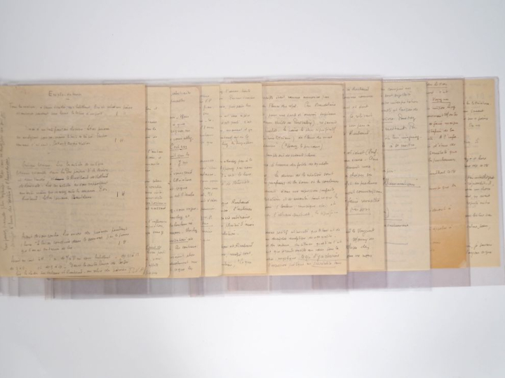 BOUSQUET (Joë). LETTRE AUTOGRAPHE TITRÉE « EMPLOI DU TEMPS ». 20 pages