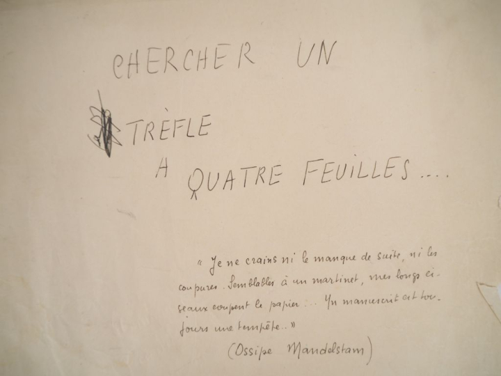 BOUSQUET (Joë). CHERCHER UN TRÈFLE À QUATRE FEUILLES... 130 ff. (27 X 