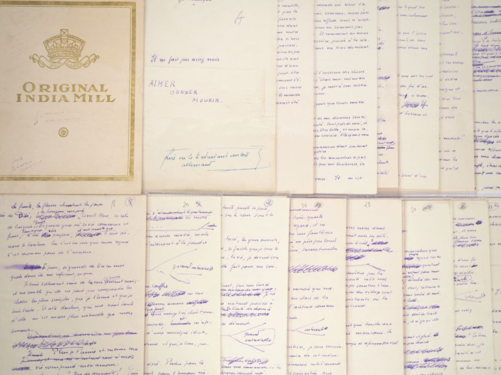 BOUSQUET (Joë). IL NE FAIT PAS ASSEZ NOIR. 150 ff. (27 X 21 cm) de pap