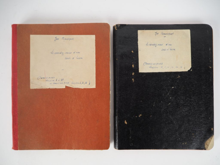 BOUSQUET (Joë). LE RENDEZ-VOUS D’UN SOIR D’HIVER. Deux cahiers in-4 : 