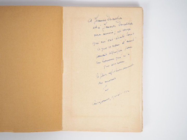 BOUSQUET (Joë). IL NE FAIT PAS ASSEZ NOIR. P., Debresse, 1932. In-12 b