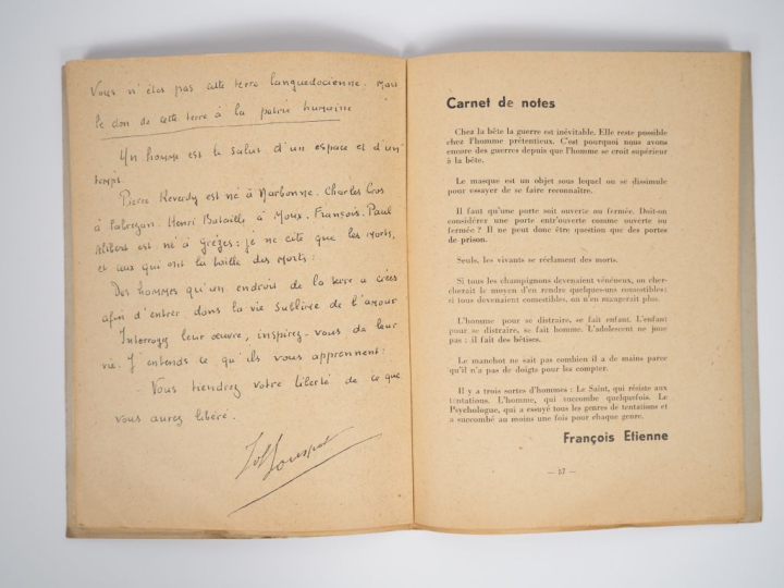 CAHIERS DE BANC D’ESSAI. Numéro deux. Carcassonne, Cahiers de Banc d’e