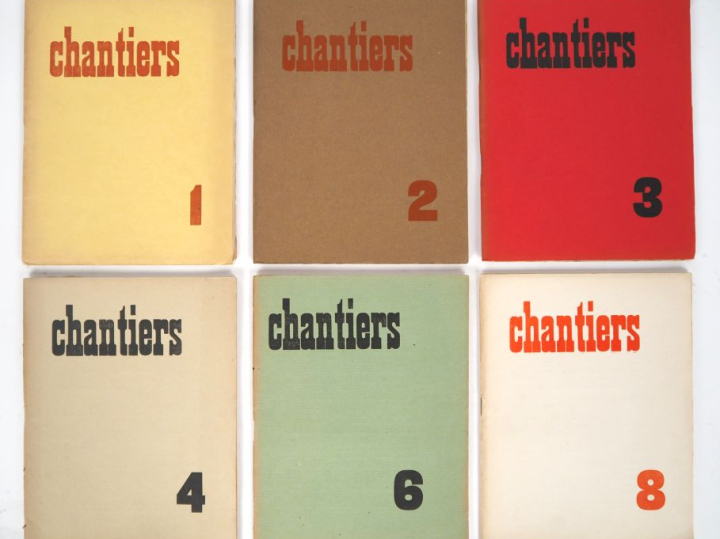 CHANTIERS. Numéros 1-2-3-4-6-8. Carcassonne, Chantiers, 1928-1930. Six