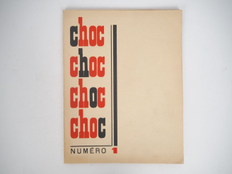 Vente aux enchères CHOC. Revue Artistique et littéraire. Numéro 1. Carcassonne, Imprimeri