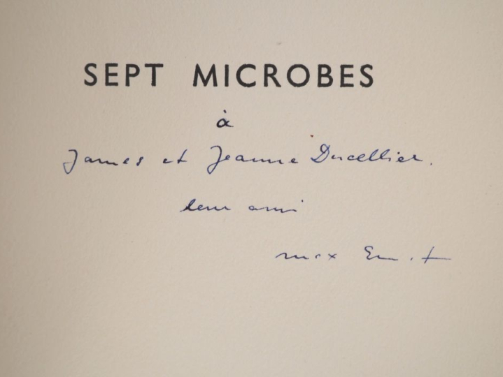 ERNST (M.). SEPT MICROBES vus à travers un tempérament. Paris, Cercle 