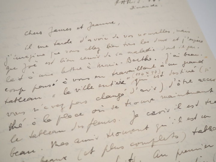 ERNST (M.). LETTRE AUTOGRAPHE signée adressée aux Ducellier. Deux page