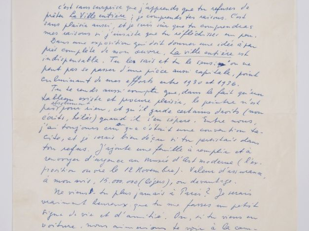 ERNST (M.). LETTRE AUTOGRAPHE signée adressée à James Ducellier. Une p