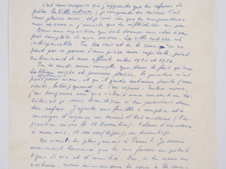 Vente aux enchères ERNST (M.). LETTRE AUTOGRAPHE signée adressée à James Ducellier. Une p