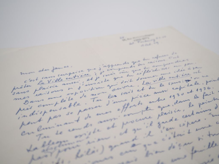 ERNST (M.). LETTRE AUTOGRAPHE signée adressée à James Ducellier. Une p