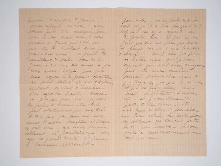 [ERNST]. AURENCHE (M.-B.). LETTRE AUTOGRAPHE adressée à Joë BOUSQUET. 