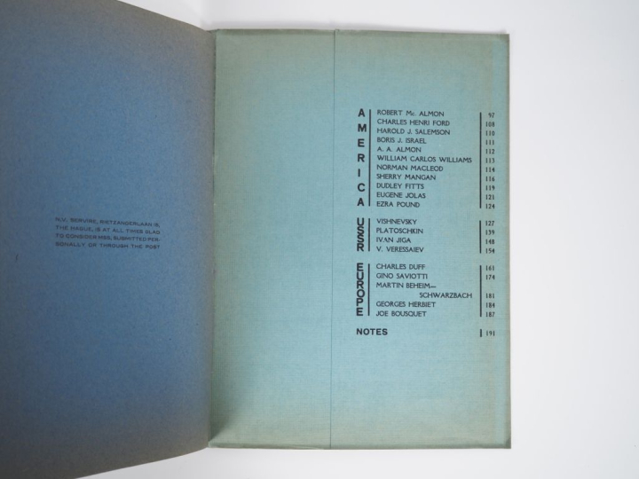 FRONT. 2. Den Haag, Februar 1931. Grand in-8 broché. ÉDITION ORIGINALE