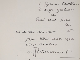 Vente aux enchères MASSAT (G). LA SOURCE DES JOURS. P., Bordas, 1948. Très grand in-8 bro