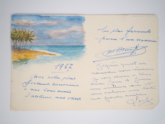 Vente aux enchères MONFREID (H. de). LETTRE AUTOGRAPHE signée adressée au couple Ducellie