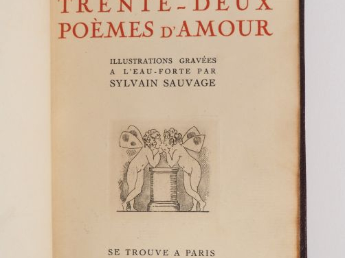 REBOUX (Paul) – Mme X... 32 POÈMES D’AMOUR. Paris, Crès, 1923. In-12 é