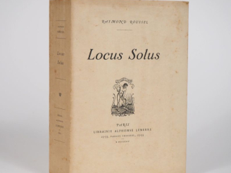 Vente aux enchères ROUSSEL (Raymond). LOCUS SOLUS. P., Lemerre, 1914. In-8 broché. Quelqu