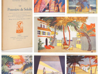 Vente aux enchères ROUSSEL (Raymond). LA POUSSIÈRE DE SOLEILS. P., Lemerre, 1927. In-8 br