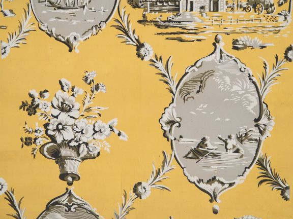 Fabrique Royale de papiers peints à Bruxelles. 6 différents rouleaux d