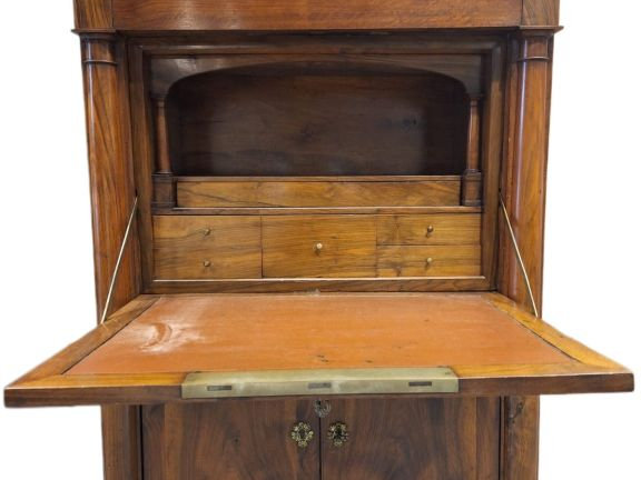 Secrétaire XIXème en acajou et placage d'acajou, ouvrant à un tiroir u