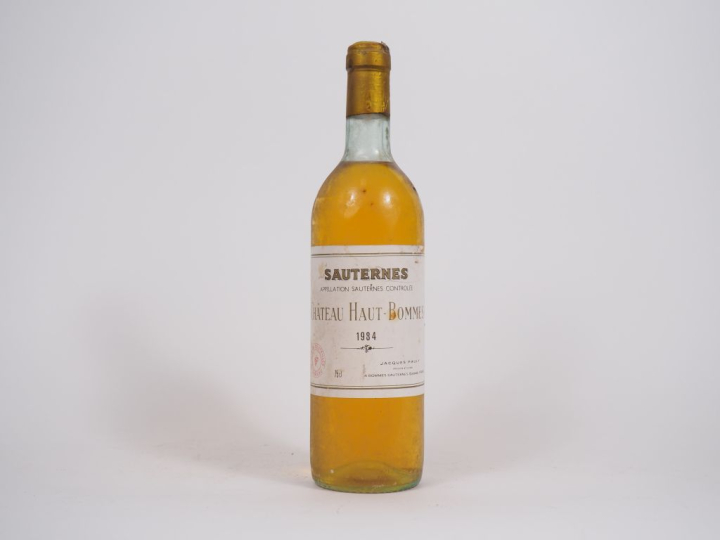 1 BOUTEILLE CHÂTEAU HAUT BOMMES SAUTERNES - 1984 - LB/BS/CAPS LEGER AB