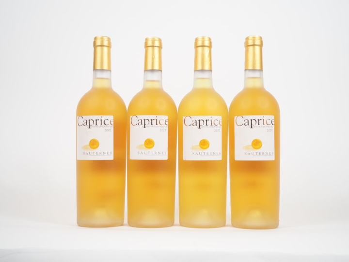 4 BOUTEILLES CAPRICE DE BASTOR LAMONTAGNE SAUTERNES - 2007