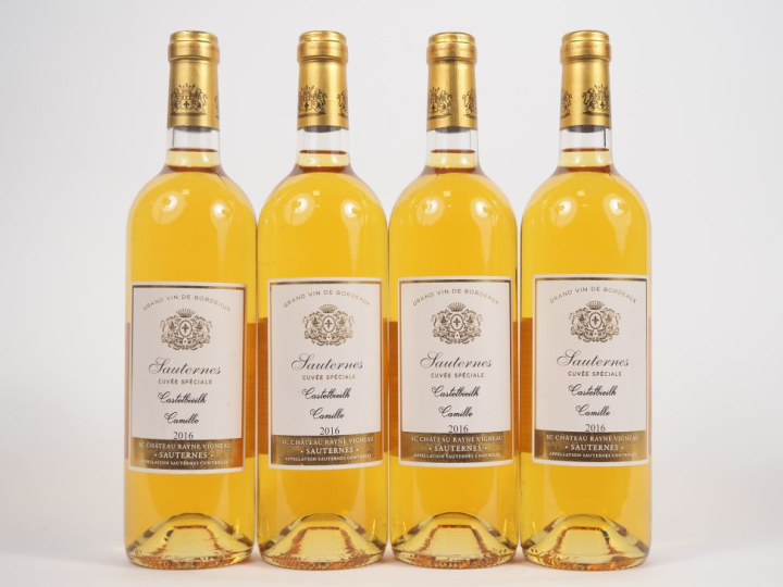 4 BOUTEILLES SAUTERNES "CUVÉE SPÉCIALE" S.C. DU CHÂTEAU RAYNE VIGNEAU-