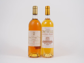 Vente aux enchères 2 BOUTEILLES CC SAUTERNES : 1 CHÂTEAU DOISY DAËNE 1988 / 1 CHÂTEAU FIL