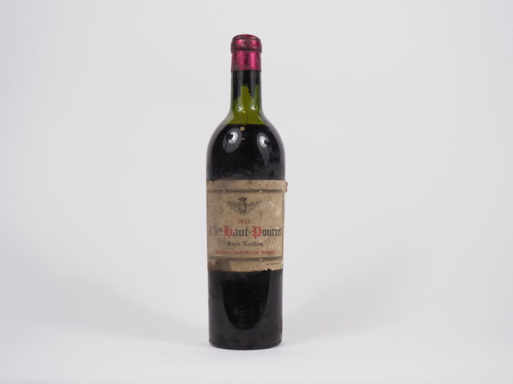 1 VIEILLE BOUTEILLE CHÂTEAU HAUT POURRET ST ÉMILION - 1945 - MEP - ETA