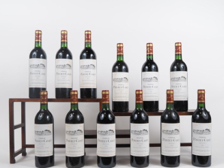 Vente aux enchères 12 BOUTEILLES CHÂTEAU PONTET CANET GCC PAUILLAC - 1986 - BG - CBO