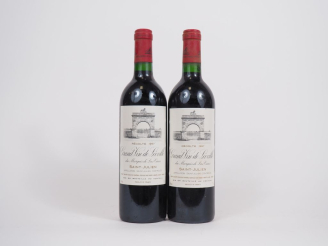 Vente aux enchères 2 BOUTEILLES CHÂTEAU LÉOVILLE LAS CASES GCC ST JULIEN - 1987