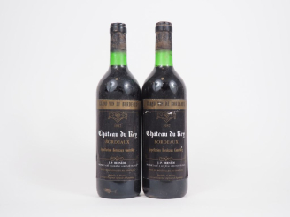 Vente aux enchères 2 BOUTEILLES CHÂTEAU DU REY BORDEAUX - 1987 - BG - ETLA