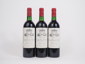 Vente aux enchères 3 BOUTEILLES LÉOVILLE LAS CASES GCC ST JULIEN - 1987 - BG