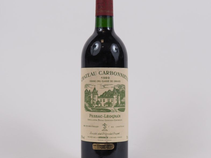 1 BOUTEILLES CHÂTEAU CARBONNIEUX GCC GRAVES - 1989