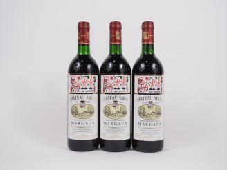 Vente aux enchères 3 BOUTEILLES CHÂTEAU SIRAN GC MARGAUX - 1989 - BG
