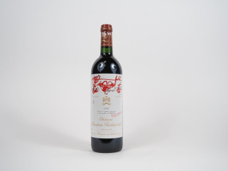 Vente aux enchères 1 BOUTEIILLE CHÂTEAU MOUTON ROTHSCHILD 1er GCC PAUILLAC - 1995